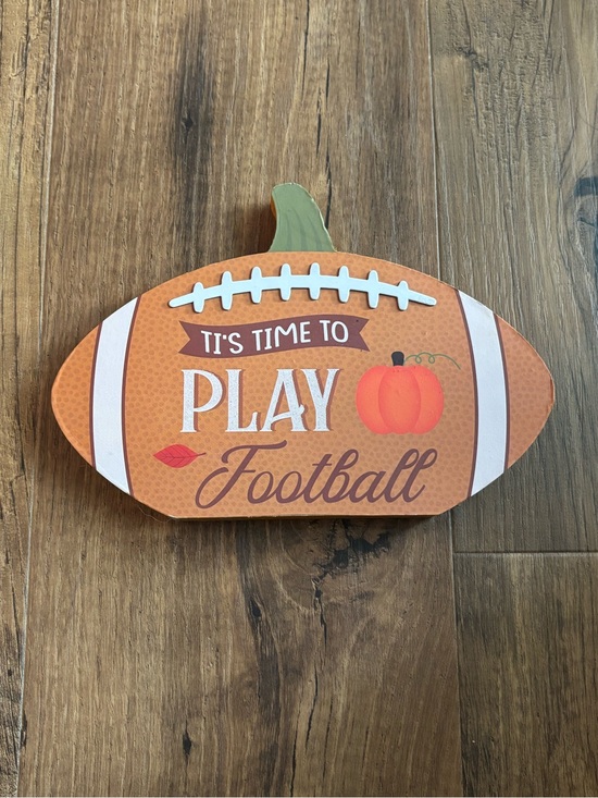 Greenbrier International Other - Fall Football Pumpkin Tabletop Decor - Orange